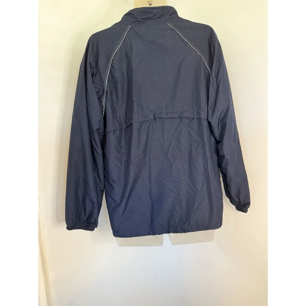 Roundtree & Yorke Sport Mens Jacket Blue Windbreaker‎ Vintage Medium Pockets GUC